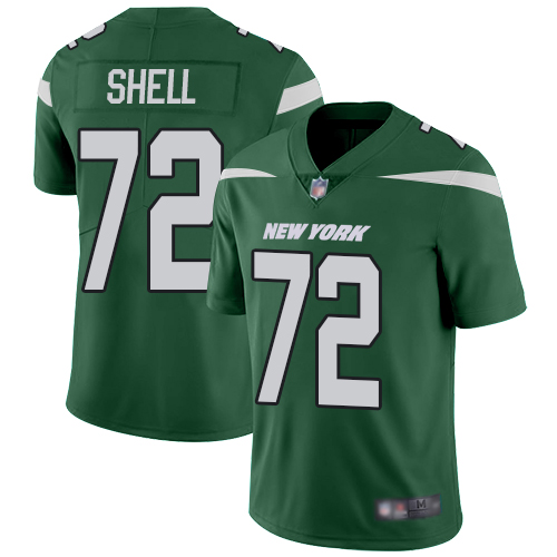 New York Jets Limited Green Youth Brandon Shell Home Jersey NFL Football 72 Vapor Untouchable